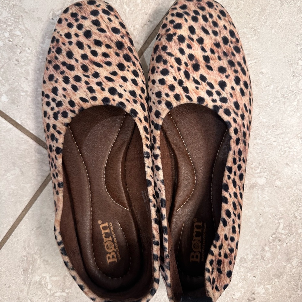 Born Leopard Print Flats